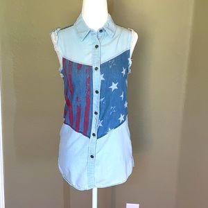 Americana sleeveless top XS/TP